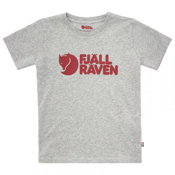 Fjällräven - Kid's Fjällräven Logo T-Shirt - T-Shirt Gr 104 grau von Fjällräven