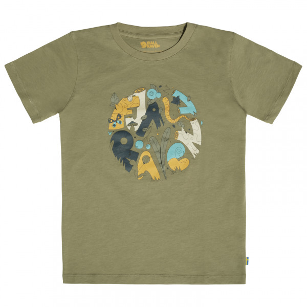 Fjällräven - Kid's Forest Findings T-Shirt - T-Shirt Gr 110;122;128 grau von Fjällräven