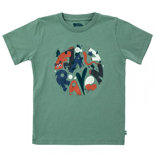 Fjällräven - Kid's Forest Findings T-Shirt - T-Shirt Gr 122 türkis von Fjällräven