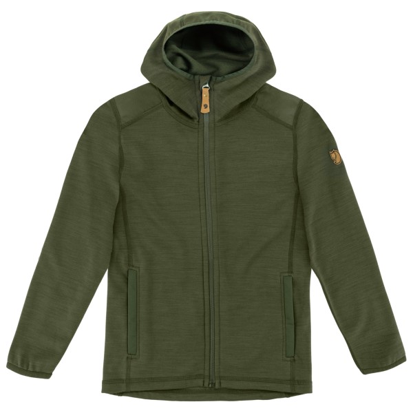 Fjällräven - Kid's Keb Fleece Hoodie - Wolljacke Gr 122;128;134;140;152;158 blau/schwarz von Fjällräven