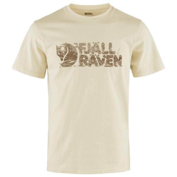 Fjällräven - Lush Logo T-Shirt - T-Shirt Gr L beige von Fjällräven