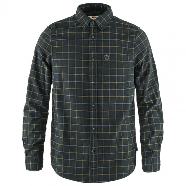 Fjällräven - Övik Flannel Shirt - Hemd Gr M schwarz/grau von Fjällräven