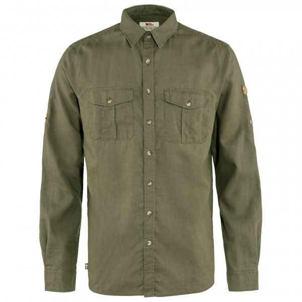 Fjällräven - Övik Travel Shirt L/S - Hemd Gr M oliv von Fjällräven