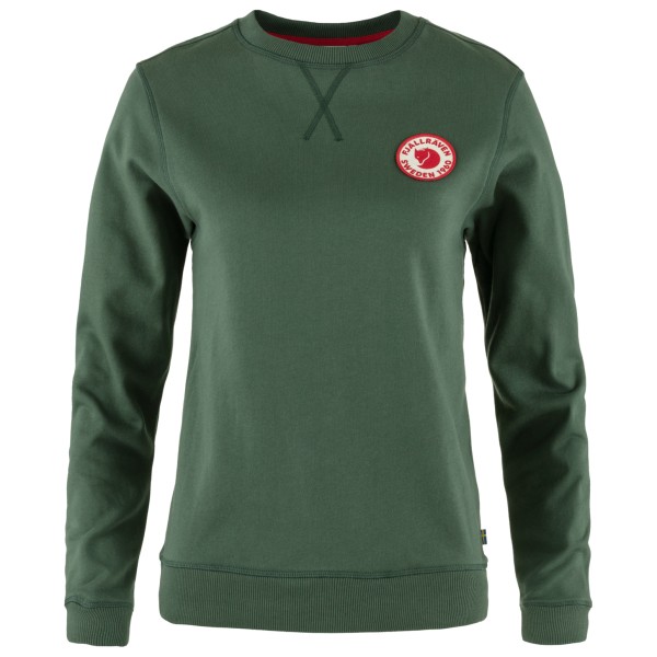 Fjällräven - Women's 1960 Logo Badge Sweater - Pullover Gr S oliv von Fjällräven