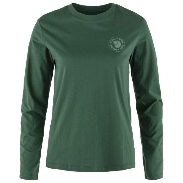 Fjällräven - Women's 1960 Logo T-Shirt L/S - Longsleeve Gr M grün von Fjällräven