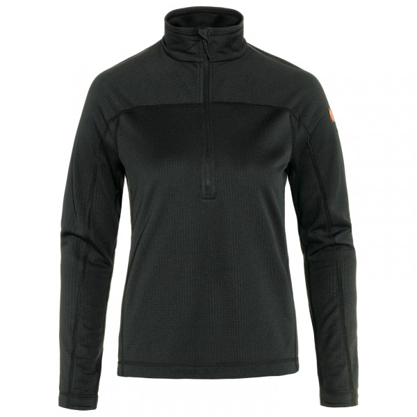 Fjällräven - Women's Abisko Lite Fleece Half Zip - Fleecepullover Gr L schwarz von Fjällräven