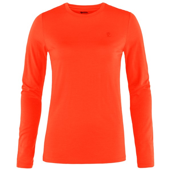 Fjällräven - Women's Abisko Wool L/S - Merinolongsleeve Gr XS rot von Fjällräven