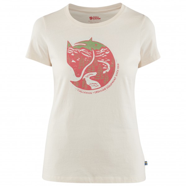 Fjällräven - Women's Arctic Fox Print - T-Shirt Gr L;M;S;XL;XS;XXS beige;blau;grün von Fjällräven