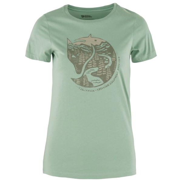 Fjällräven - Women's Arctic Fox Print - T-Shirt Gr XL grün von Fjällräven