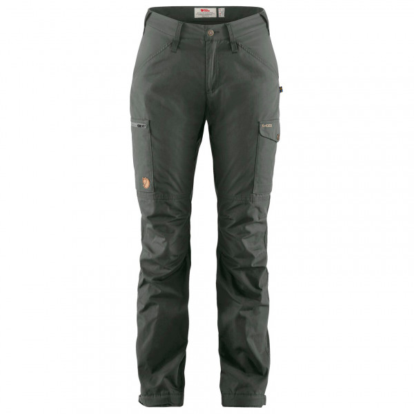 Fjällräven - Women's Kaipak Trousers Curved - Trekkinghose Gr 34 - Fixed Length grau von Fjällräven