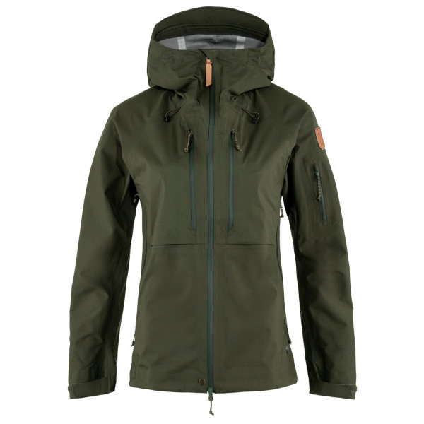 Fjällräven - Women's Keb Eco-Shell Jacket - Regenjacke Gr L oliv von Fjällräven