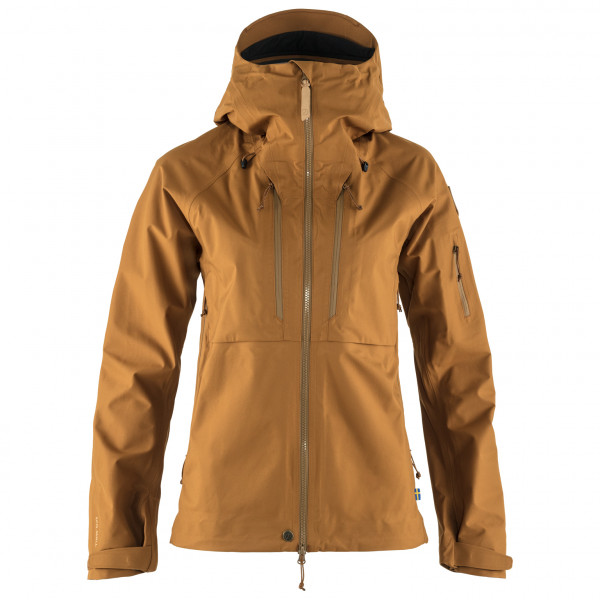 Fjällräven - Women's Keb Eco-Shell Jacket - Regenjacke Gr XS braun von Fjällräven