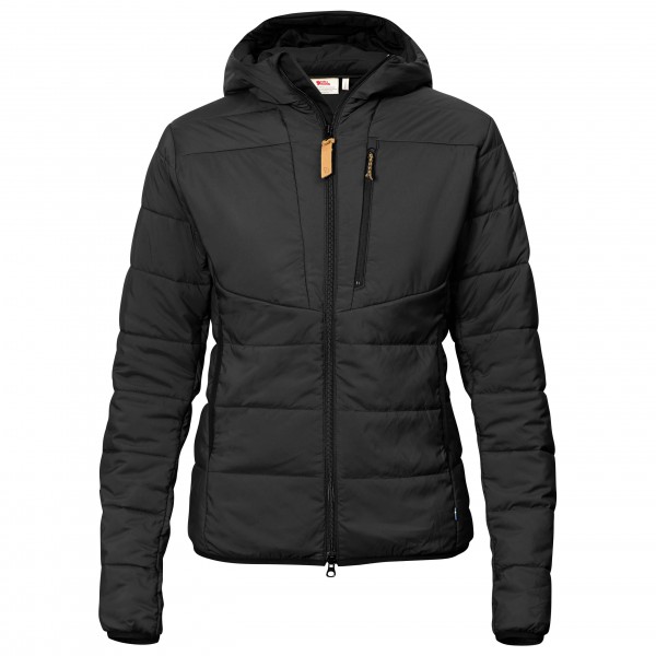 Fjällräven - Women's Keb Padded Hoodie - Kunstfaserjacke Gr L schwarz von Fjällräven