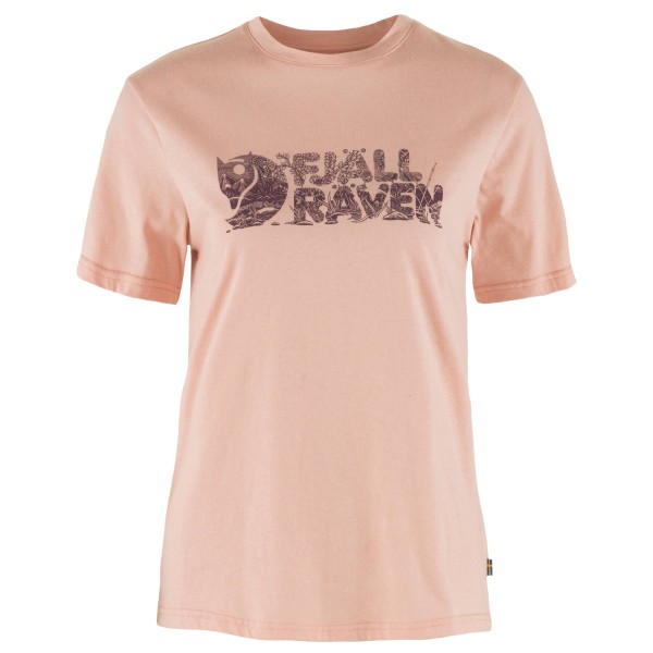 Fjällräven - Women's Lush Logo T-Shirt - T-Shirt Gr L rosa von Fjällräven