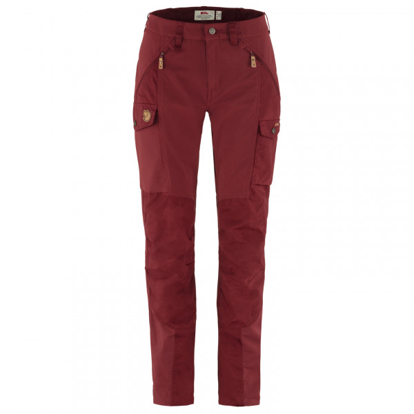 Fjällräven - Women's Nikka Trousers Curved - Trekkinghose Gr 42 - Raw Length rot von Fjällräven