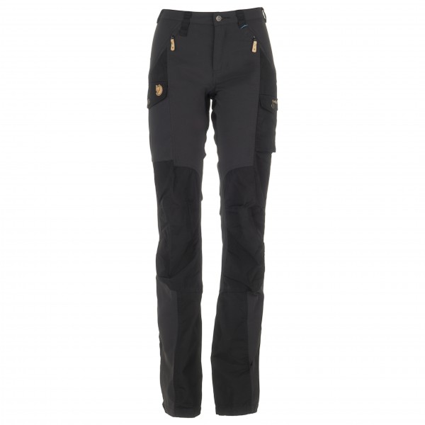 Fjällräven - Women's Nikka Trousers Curved - Trekkinghose Gr 46 - Raw Length schwarz von Fjällräven