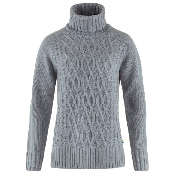 Fjällräven - Women's Övik Cable Knit Roller Neck - Wollpullover Gr XS grau von Fjällräven