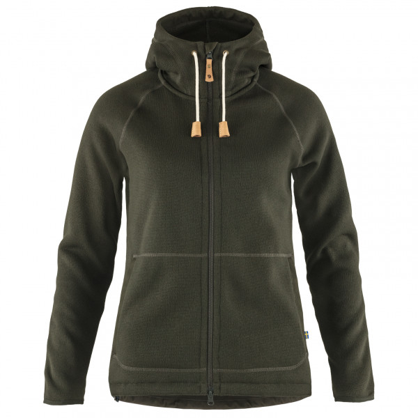 Fjällräven - Women's Övik Fleece Hoodie - Fleecejacke Gr L oliv von Fjällräven