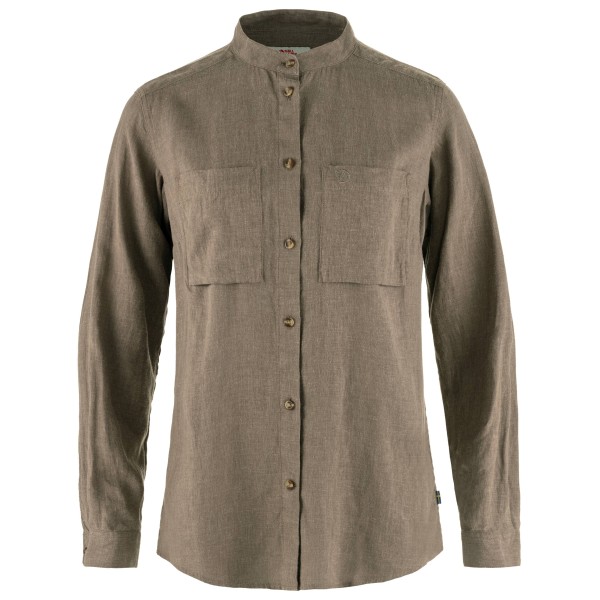 Fjällräven - Women's Övik Hemp Shirt L/S - Hemd Gr M braun von Fjällräven