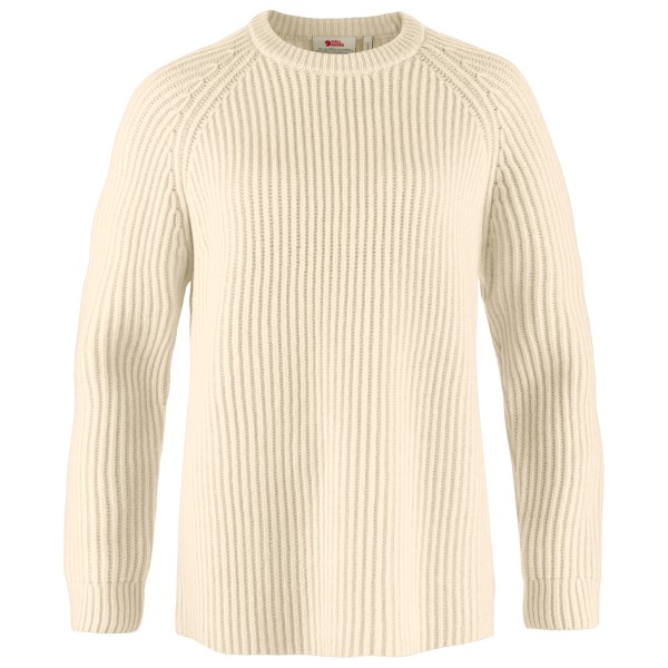 Fjällräven - Women's Övik Rib Sweater - Wollpullover Gr L beige/weiß von Fjällräven