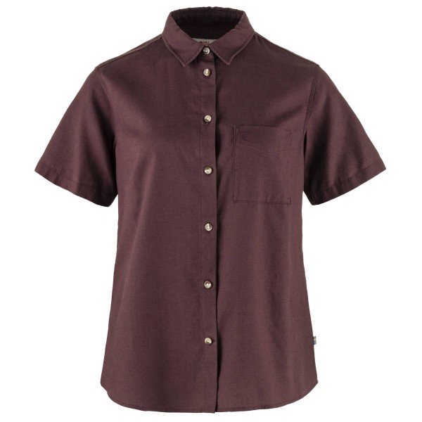 Fjällräven - Women's Övik Travel Shirt S/S - Bluse Gr S;XS schwarz von Fjällräven