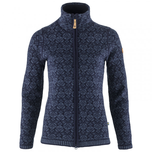 Fjällräven - Women's Snow Cardigan - Wolljacke Gr L blau von Fjällräven