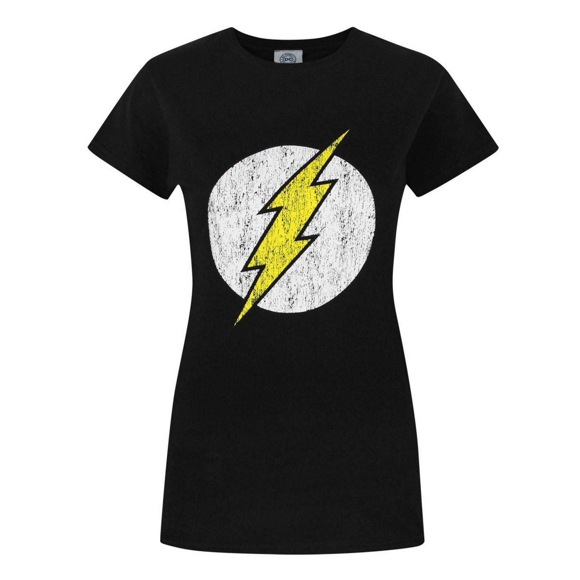 Flash - T-Shirt, für Damen, Schwarz, Größe L von Flash