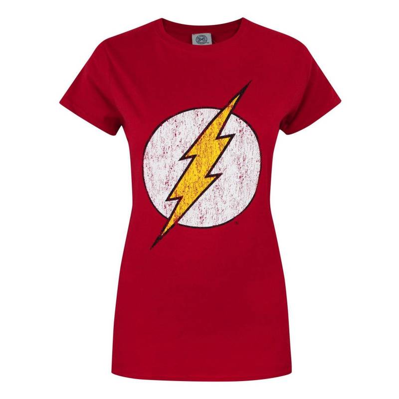 Flash - T-Shirt, für Damen, Rot Bunt, Größe XL von Flash