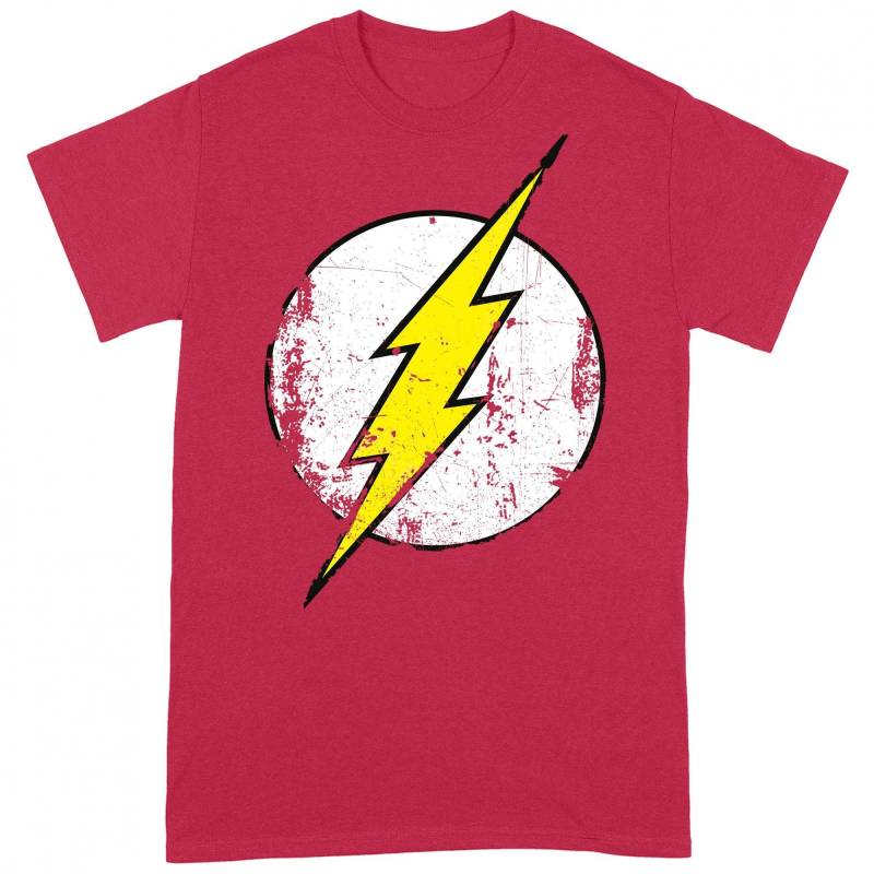 Tshirt Herren Rot Bunt L von Flash