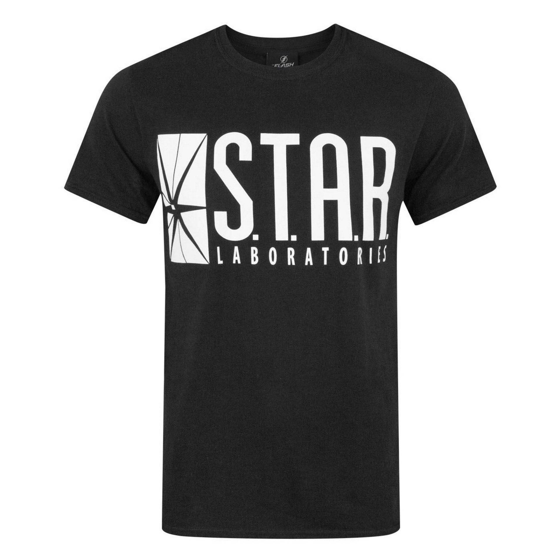 Flash - TV Star Laboratories TShirt, für Herren, Schwarz, Größe L von Flash