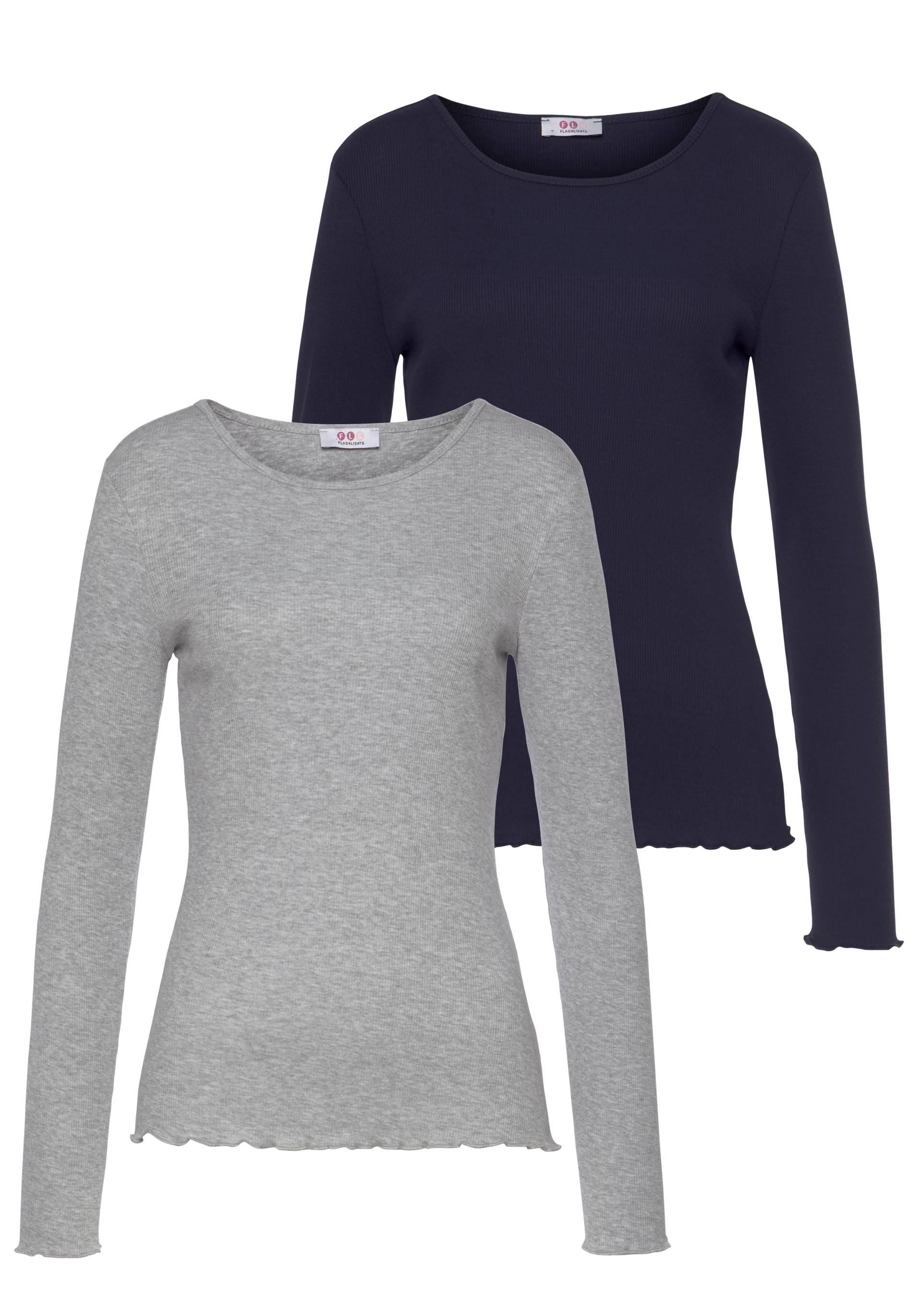 Flashlights Langarmshirt, sehr figurbetonter Schnitt, Feinrippstoff aus 100% Baumwolle Flashlights Langarmshirt, sehr figurbetonter Schnitt, Feinrippstoff aus 100% Baumwolle von Flashlights