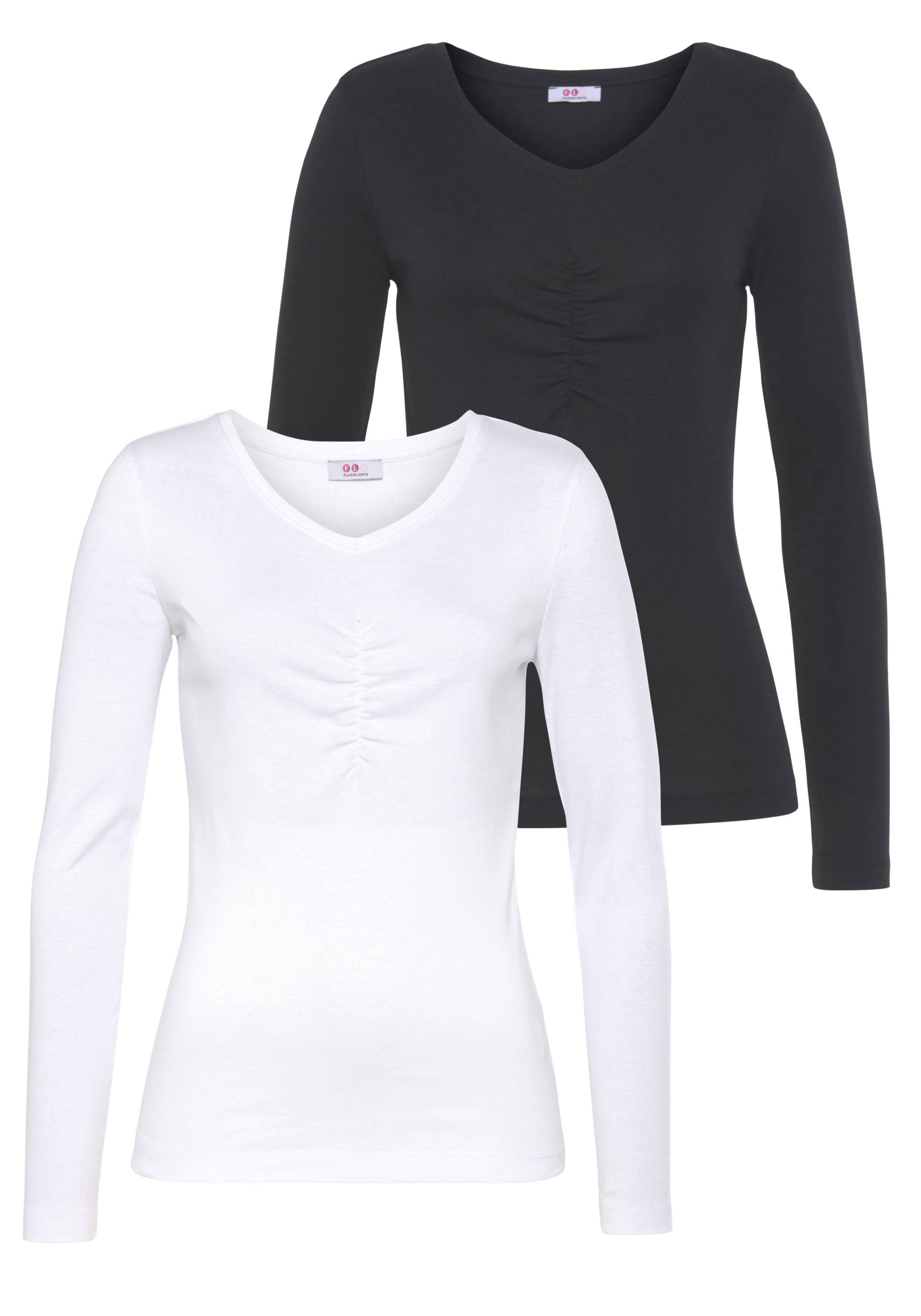 Flashlights Longsleeve, Langarm, sehr figurbetonter Schnitt, Feinrippstoff, Basic-Stil Flashlights Longsleeve, Langarm, sehr figurbetonter Schnitt, Feinrippstoff, Basic-Stil von Flashlights