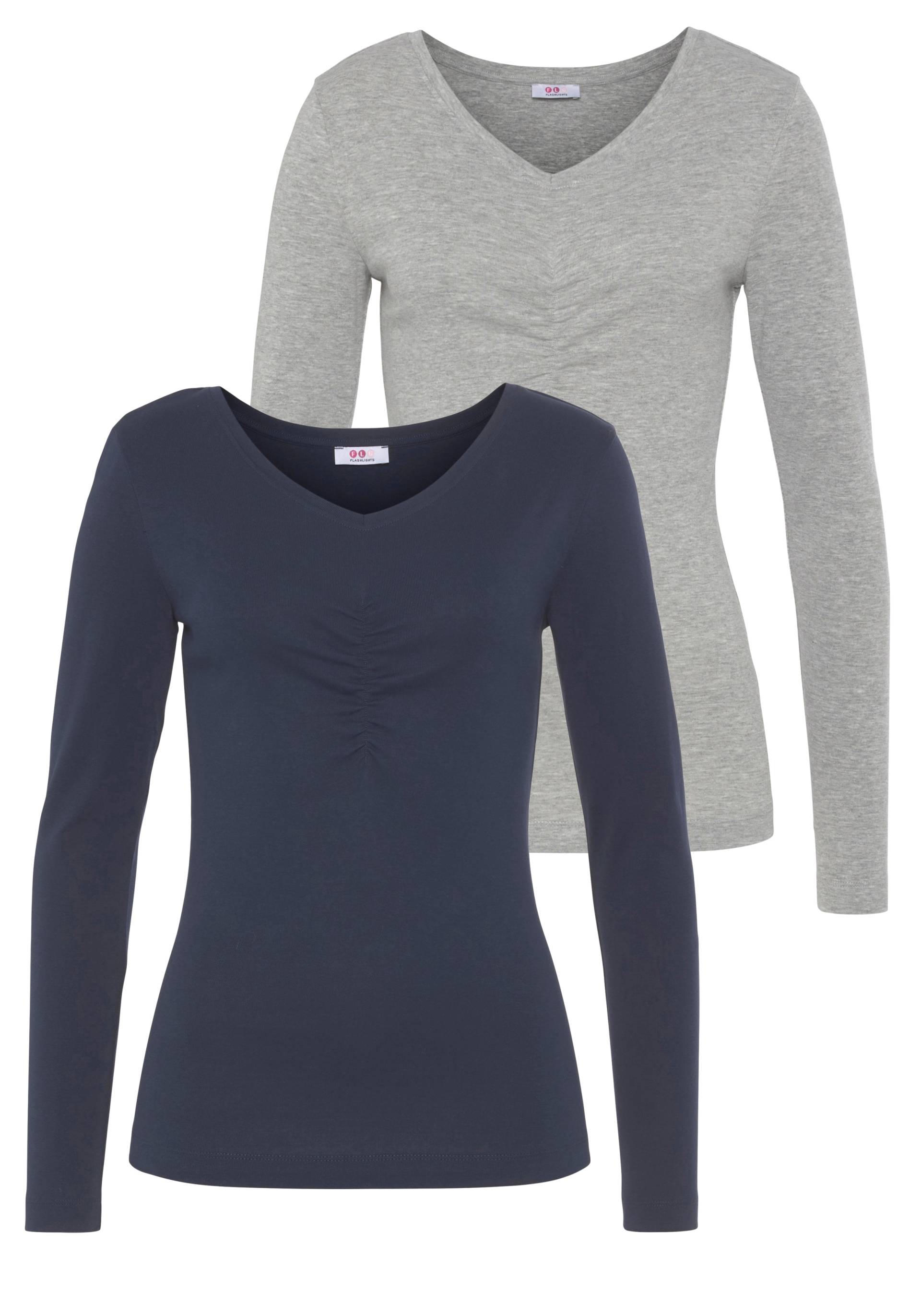 Flashlights Longsleeve, Langarm, sehr figurbetonter Schnitt, Feinrippstoff, Basic-Stil Flashlights Longsleeve, Langarm, sehr figurbetonter Schnitt, Feinrippstoff, Basic-Stil von Flashlights