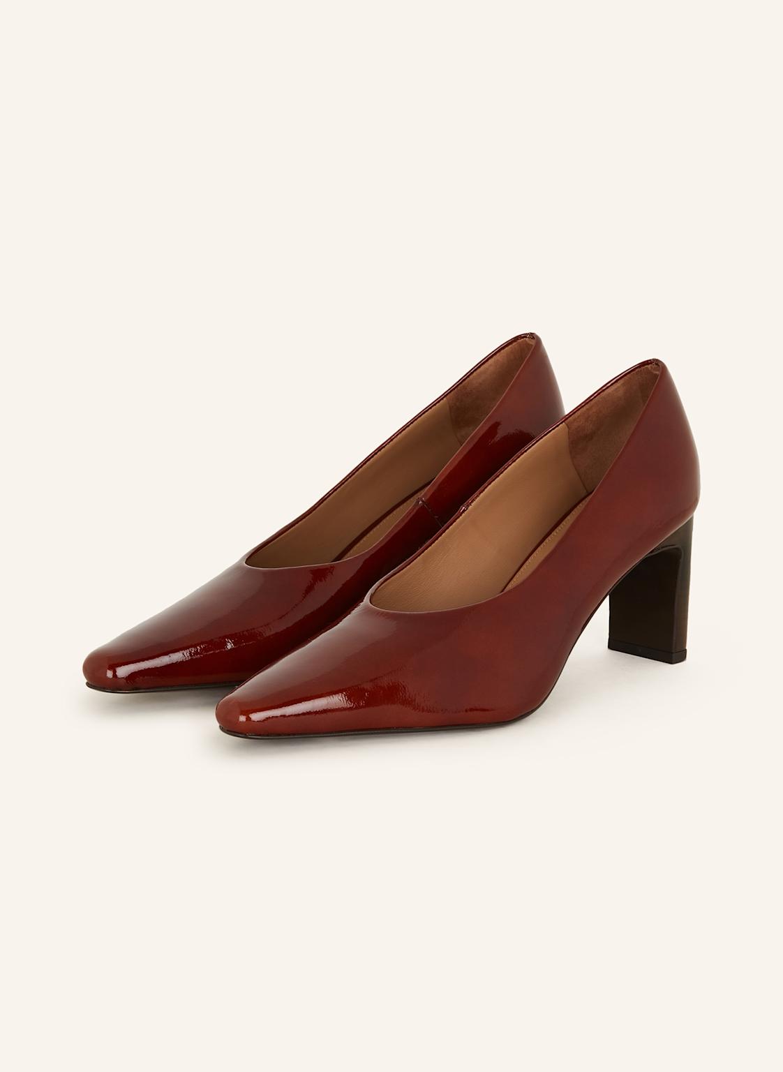 Flattered Lack-Pumps Tove rot von Flattered