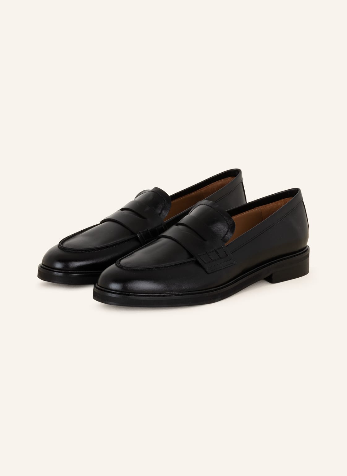 Flattered Penny-Loafer Sara schwarz von Flattered