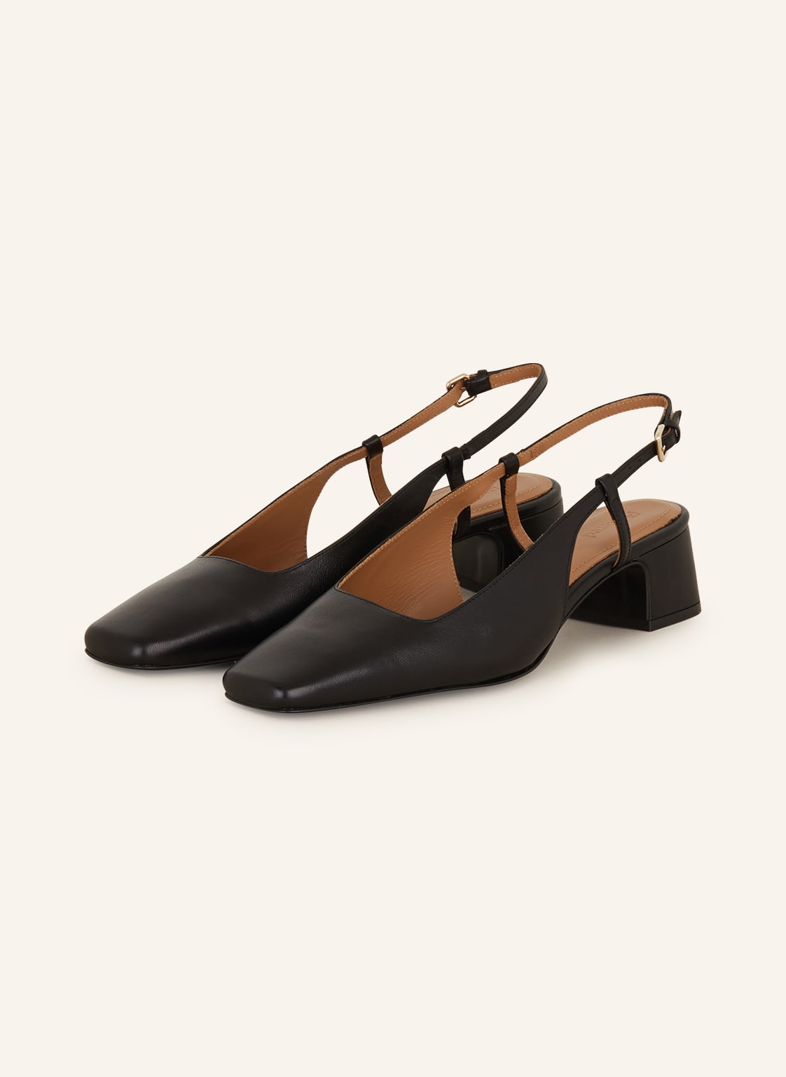 Flattered Slingpumps Elin schwarz von Flattered