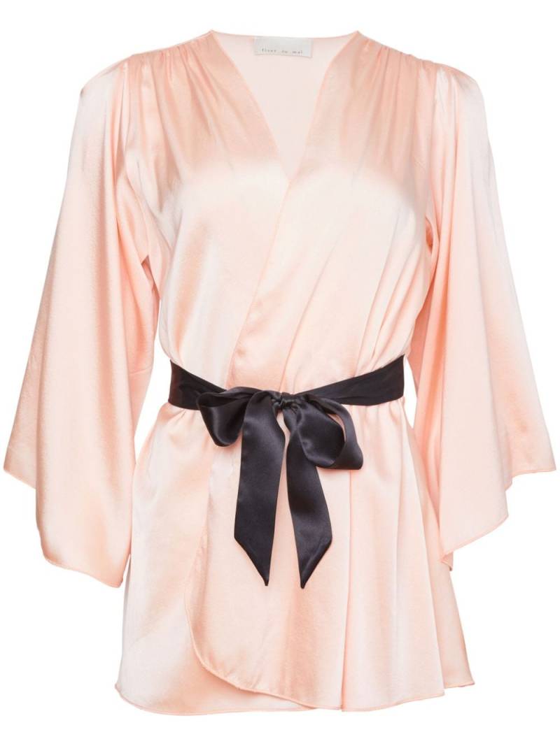 Fleur Du Mal angel-sleeve robe - Pink von Fleur Du Mal