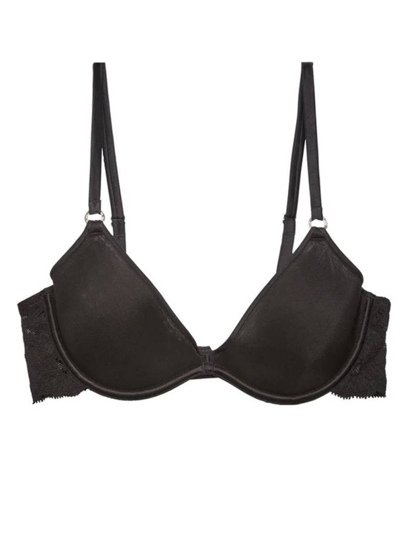 Fleur Du Mal Charlotte Spacer lace-trim plunge bra - Black von Fleur Du Mal