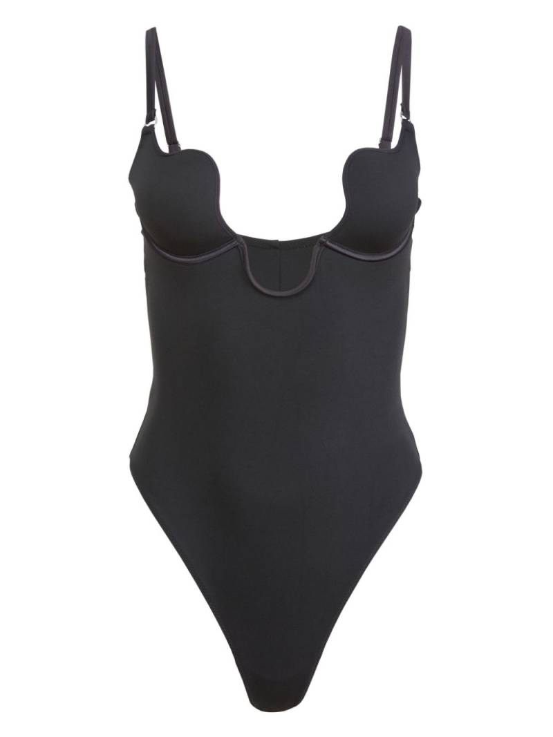 Fleur Du Mal Le Stretch micro seduce U-plunge bodysuit - Black von Fleur Du Mal