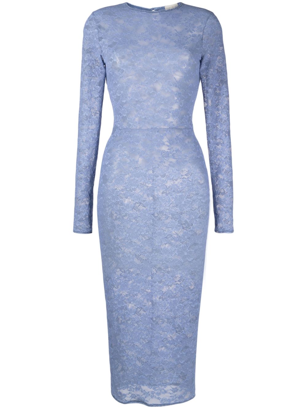 Fleur Du Mal Le Stretch lace midi dress - Blue von Fleur Du Mal