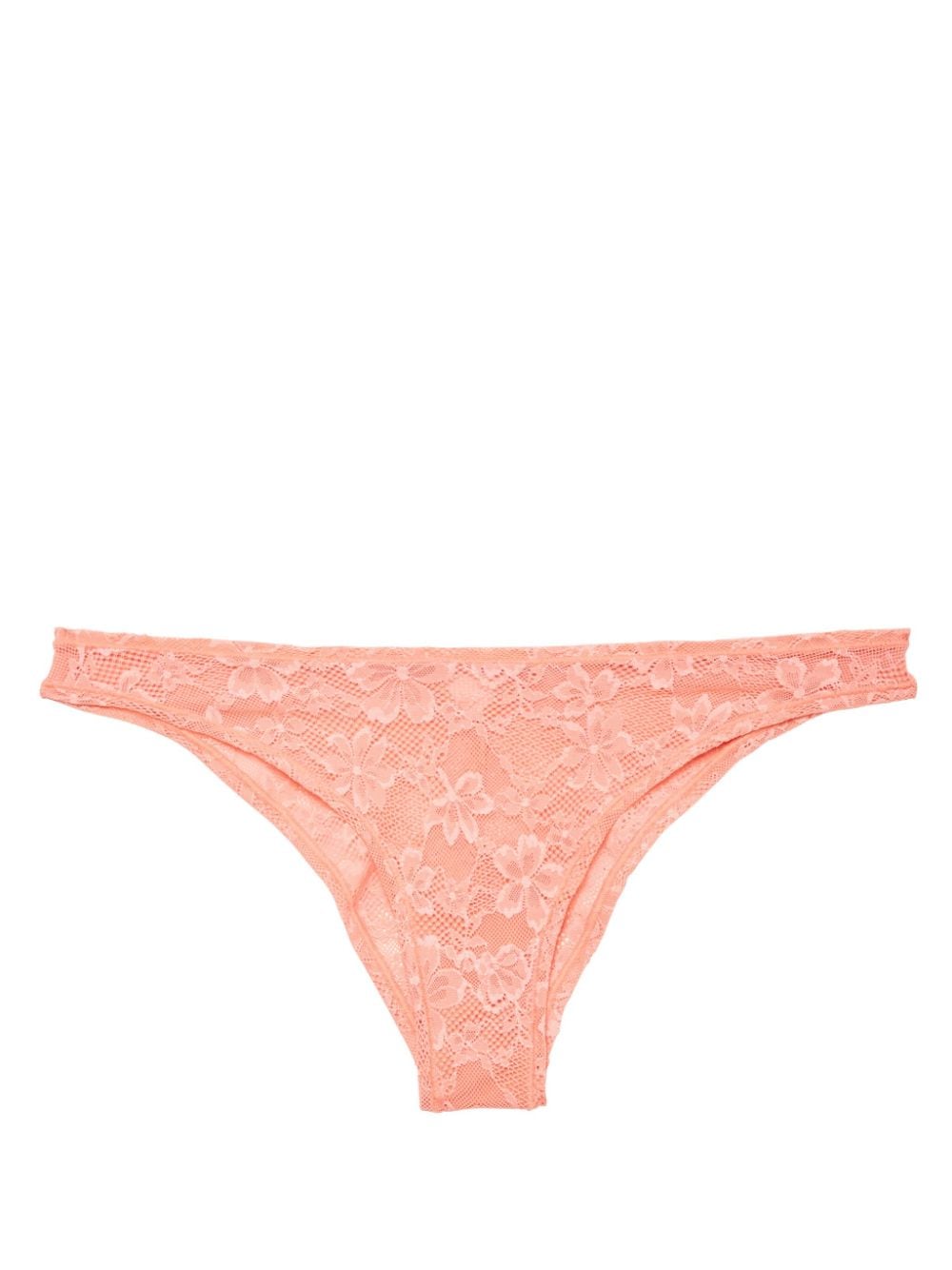 Fleur Du Mal Le Stretch lace-detailing briefs - Pink von Fleur Du Mal