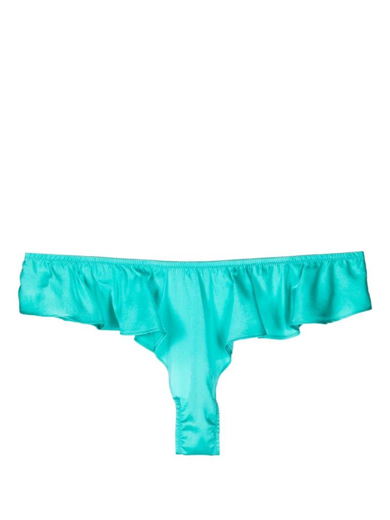 Fleur Du Mal Luxe Flutter panty - Green von Fleur Du Mal