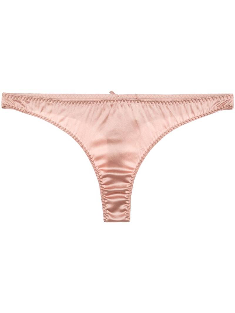 Fleur Du Mal Luxe thong - Neutrals von Fleur Du Mal