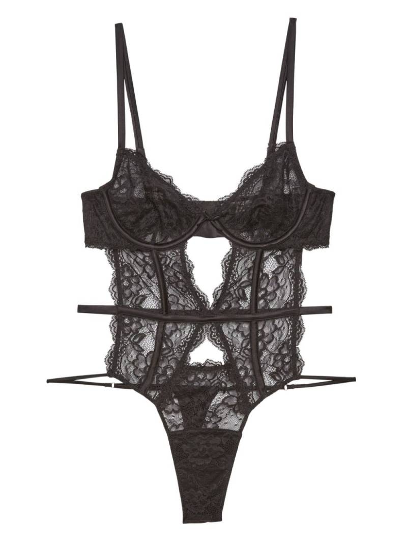 Fleur Du Mal Naomi lace bodysuit - Black von Fleur Du Mal