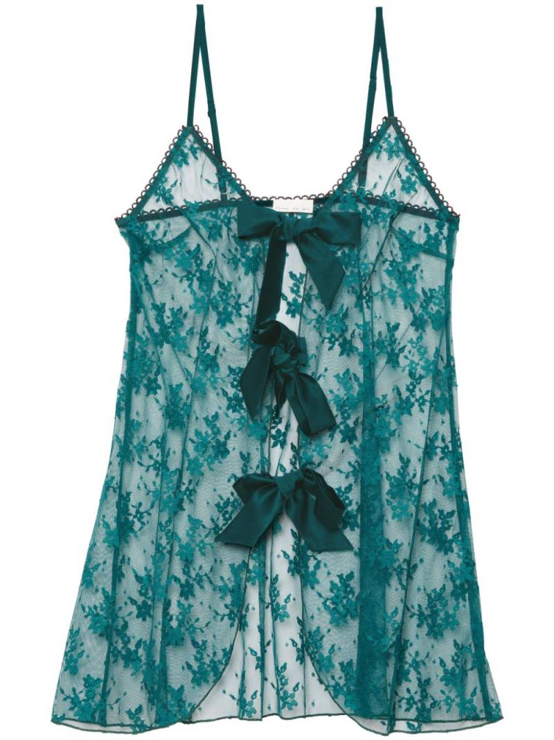 Fleur Du Mal Untie Me nightie - Green von Fleur Du Mal