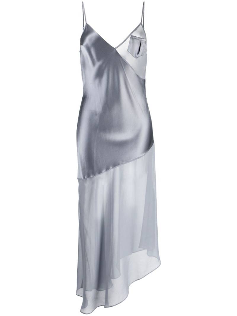 Fleur Du Mal satin slip dress - Silver von Fleur Du Mal