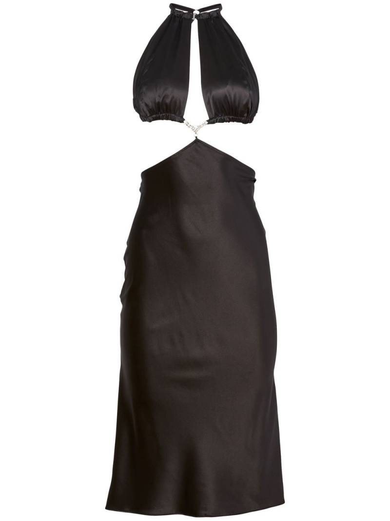 Fleur Du Mal crystal cut-out dress - Black von Fleur Du Mal