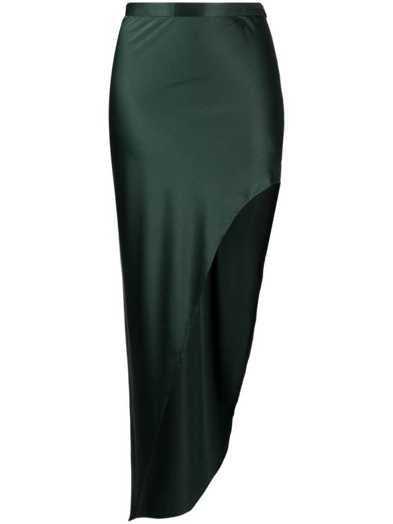 Fleur Du Mal high-slit skirt - Green von Fleur Du Mal