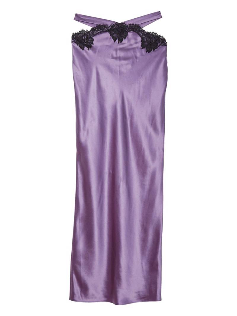 Fleur Du Mal lace cut-out skirt - Purple von Fleur Du Mal