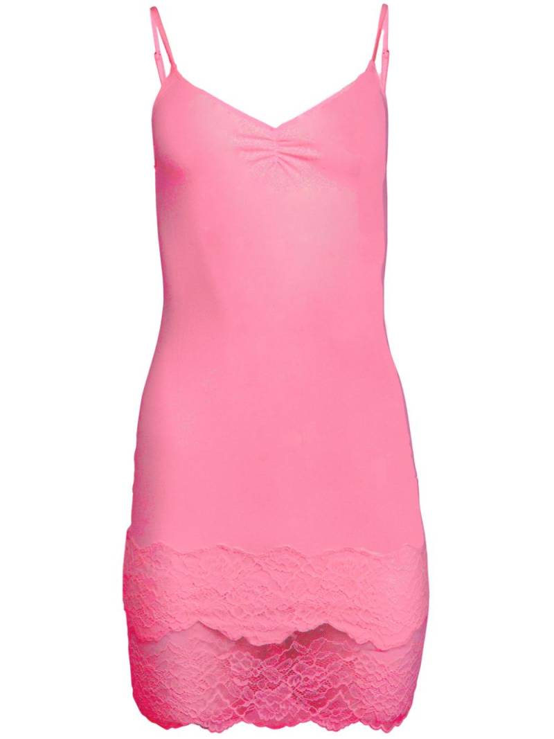 Fleur Du Mal organic-cotton slip dress - Pink von Fleur Du Mal